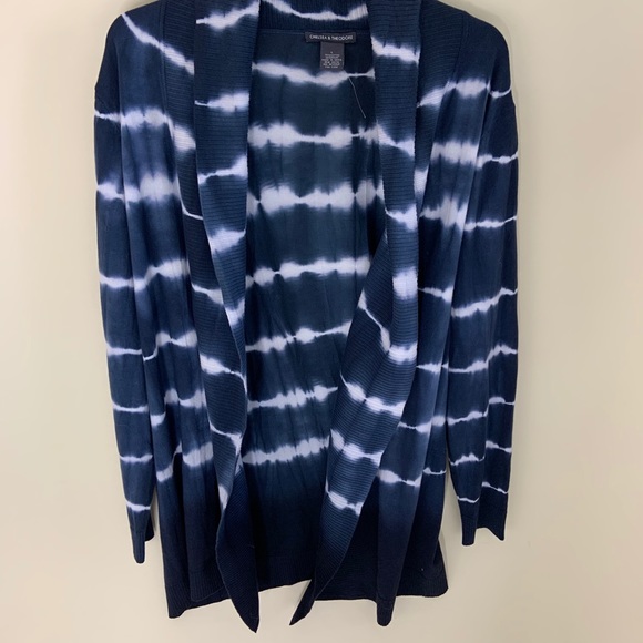 Tie dye cardigan navy blue size L - Picture 4 of 8
